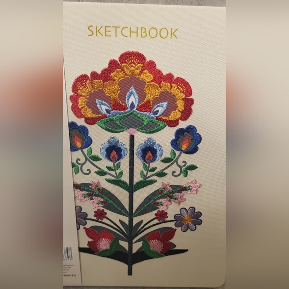 Floral Embroidered Sketchbook - Multicolor - Picture 2 of 2